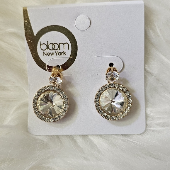 Bloom Gold and Silver Crystal Earrings - Picture 1 of 1